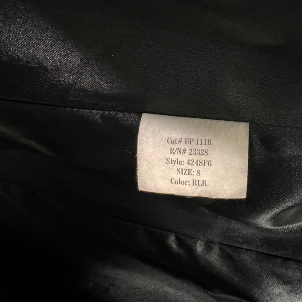 Sachi Collection Overcoat Women's Size 8 Black Wool Blend Double Breasted - Picture 12 of 15